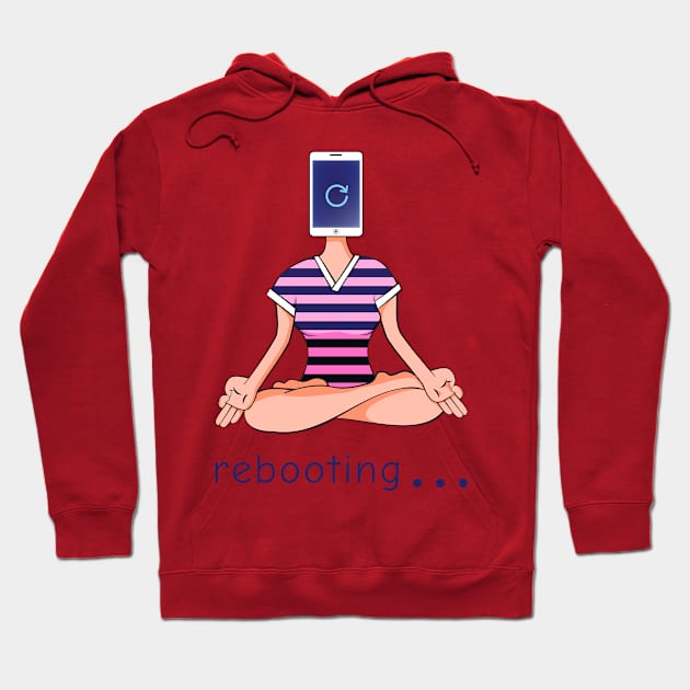 Rebooting Meditation Hoodie by ARTIZIT